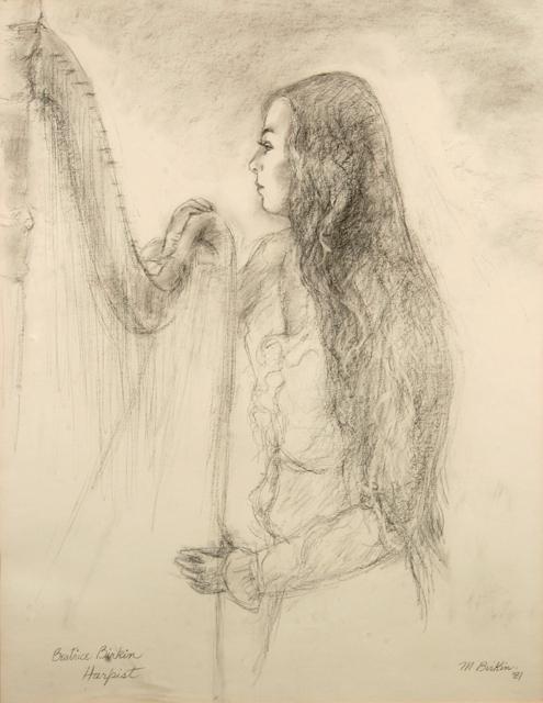Drawing of Beatrice Birkin