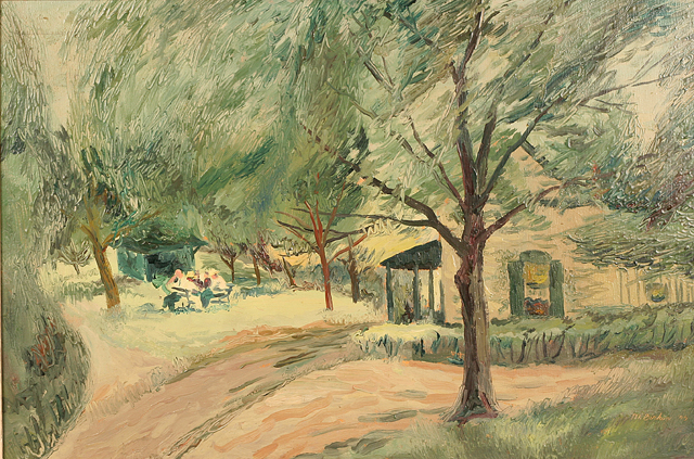 Oil Painting of Fairmont Park
